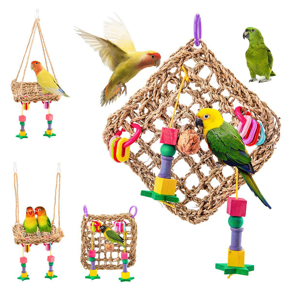 Set of 3 Foraging Bunny Parrot Toy