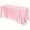 🍒 Pink_Base#8173, variant on Satin Tablecloth 60x84 in Polyester – Rectangular Soft Seamless Fabric • Wrinkle Resistant • Multiple Colors • Elegant Shine for Wedding, Party, Banquet, Restaurant Décor