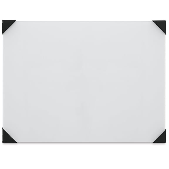 New Wave Posh Glass Tabletop Palette - 9" x 12", White