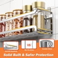 thumbnail image 4 of Spice Rack Bunoxea montado en la pared, paquete de 4 unidades, metal cromado, 4 of 7