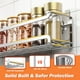 thumbnail image 4 of Spice Rack Bunoxea montado en la pared, paquete de 4 unidades, metal cromado, 4 of 7