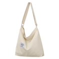 thumbnail image 1 of Bolso de lona artístico moderno para mujer, sencillo, de gran capacidad, portátil, bandolera de hombro, bolso de lona retro combinable, 1 of 6