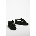 thumbnail image 2 of Cecelia New York Remi Black Suede Elegant Ankle Strap Flat Ballet Flat Shoes, 2 of 4