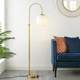 thumbnail image 3 of SAFAVIEH Hamil 62 in. Mid-Century Floor Lamp, Brass Gold, 3 of 6