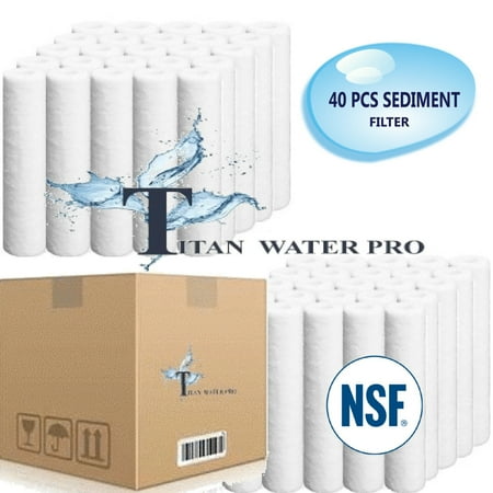 Water Filter (40) PCS REVERSE OSMOSIS WATER FILTERS SEDIMENT 20 MICRON