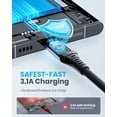 thumbnail image 3 of Cable USB C INIU [paquete de 5, 3.1 A] QC de nailon de carga rápida, 3 of 8