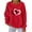 Red, variant on FAWUUDO Womens Romantic Valentines Graphic Sweater Long Sleeve Crewneck Knit Pullover Printed Casual Cozy Holiday Top Red M