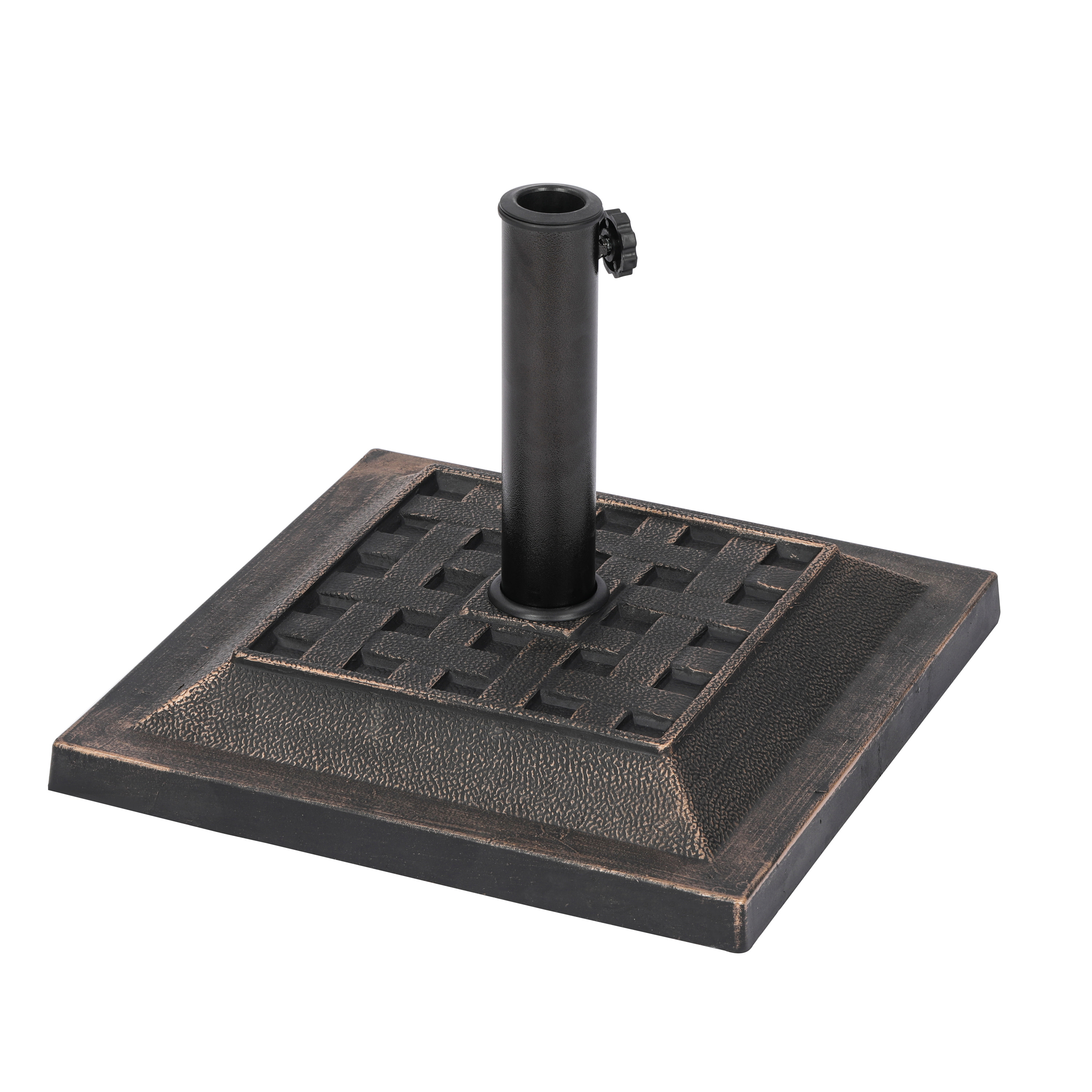 Island Umbrella 26-lb Bronze All-Weather Outdoor Square Resin Umbrella Base