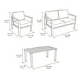thumbnail image 3 of Hometrends Cobble Hill 4-Piece Patio Conversation Set, Grey, Olefin Fabric, 3 of 9