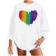 thumbnail image 1 of Día de San Valentín moda mujer Casual manga larga impreso señoras sudaderas Tops Fridja FKASFK2800, 1 of 7
