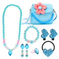 thumbnail image 1 of Conjunto de joyas para niños Hifot, bolso de felpa, collar y pulsera, 1 of 7