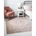 thumbnail image 1 of Unique Loom 3147918 5 x 8 ft. Victoria Noble Rectangle Area Rug, Red, 1 of 1
