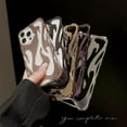 thumbnail image 2 of Case for iPhone 14,Electroplate Glossy Flame Shape Hollow Heat Dissipation Unique Luxury Design Protection Shockproof Women Girls Phone Case for iPhone 14,6.1 inch 2022 (DD Black), 2 of 17