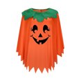 thumbnail image 2 of Pumpkin Costume, Pumpkin Outfit, Pumpkin Roleplay, Halloween Pumpkin Costume for Women - Glow In The Dark Poncho Set With Headband Candy Bag, Halloween Cosplay Clothes-Cloak+Hat+Handbag, G One Size, 2 of 7