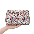 thumbnail image 4 of Picia Mexican Bright Style Print Leather Makeup Bag Make Up Bag Travel Toiletry Bag for Her Girlfriend Teacher Teen Girl Gifts, 4 of 8