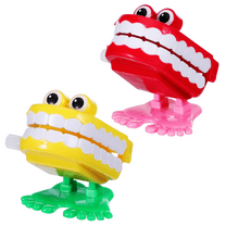 PENIKOKO 2Pcs Wind Up Teeth Model Set Assorted Color Plastic Chattering Teeth for Entertaining