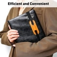 thumbnail image 5 of Paquete de 2 portalápices elásticos portátiles de cuero: Bolsa para lápices, portalápices para Apple Pencil, diarios de tapa dura, cuadernos, planificador feliz, se adapta a cuadernos, 5 of 5