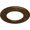 thumbnail image 3 of Ekena Millwork 13 3/8"OD x 7 1/2"ID x 3/4"P Blackthorn Ceiling Medallion (Fits Canopies up to 7 1/2"), Hand-Painted Root Beer Crackle, 3 of 6