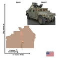 thumbnail image 4 of Advanced Graphics 139 Army Hummer Solid Corrugated Cardboard Stand-Up, 4 of 4