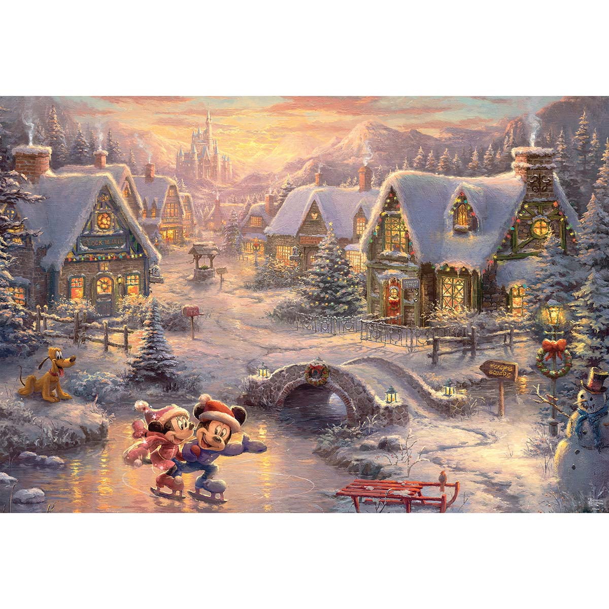 thomas kinkade winter puzzles