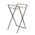 thumbnail image 1 of Soporte plegable para bolsas de basura, portátil, para guardar basura y hojas. Negro, 1 of 4