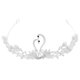 thumbnail image 1 of Tocado de corona de cisne, accesorios para el cabello de perlas de diamantes de aleación, tocado de joyería de corona de diamantes de imitación para novia y boda (blanco), 1 of 5