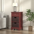 thumbnail image 2 of Bedroom Storage End Table with 1 Drawers and 2 Baskets, Side Tables Living Room - Multicolor, 2 of 8