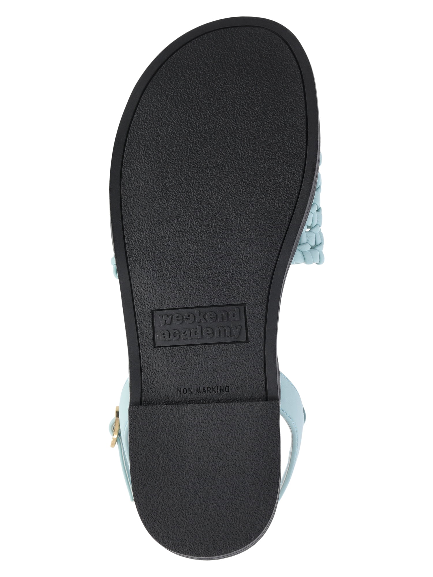 Weekend Academy Girls Faux Leather Woven Sandals