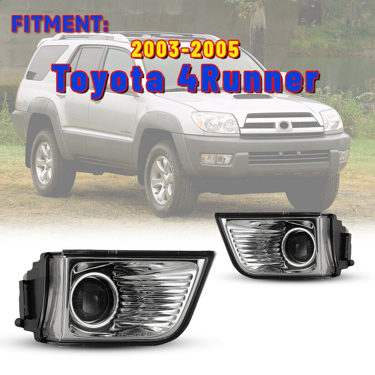 Winjet OEM Series For 2003-2005 Toyota 4Runner Driving Projector Fog Lights