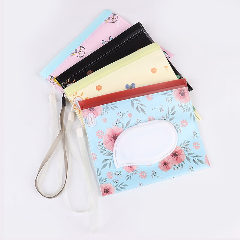 1Pc Portable baby wipes bag pouch outdoor easy-carry clean wet wipes b Eh W0HWC 
