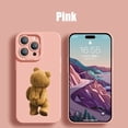 thumbnail image 3 of New Cartoon Teddy Bear Couple Phone Case For iPhone 15 Pro Max 11 12 Mini 13 14 Pro Max X XS XR 78 14 15Plus Soft Silicone Cover, 3 of 5