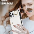 thumbnail image 4 of ShellTech for iPhone 11 Pro Max Case with Card Holder and Strap - Zipper Pocket,Crossbody Lanyard Strap,Credit Card Holder,Stand Ring,Cute Phone Wallet Case for Women,White, 4 of 10