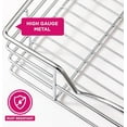 thumbnail image 2 of HOLDN' STORAGE Pull Out Pantry Cabinet Organizer, Anti Rust Chrome Finish - Basket Size 14"W x 21"D, 2 of 9