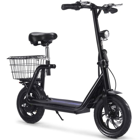 MotoTec Metro 36v 350w Lithium Electric Scooter, Black