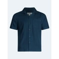 thumbnail image 5 of Free Assembly Men's Cotton Workwear Camp Shirt with Short Sleeves, Sizes S-3XL, 5 of 6