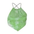 thumbnail image 3 of Pompotops Women Ladies Halter Neck Sleeveless Printed Blouse Tops Clothes Tank Tops, 3 of 4