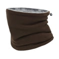 thumbnail image 2 of Polaina de cuello de invierno térmica, resistente al viento, ajustable, para adultos, bufanda multiusos Café, 2 of 9