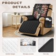 thumbnail image 5 of SCRAWLGOD 250th Anniversary Recliner Cover for Pets Deer American Flag Print Anti Scratch Washable Reclining Chair Cover with Pocket Non Slip Recliner Slipcover, 5 of 7