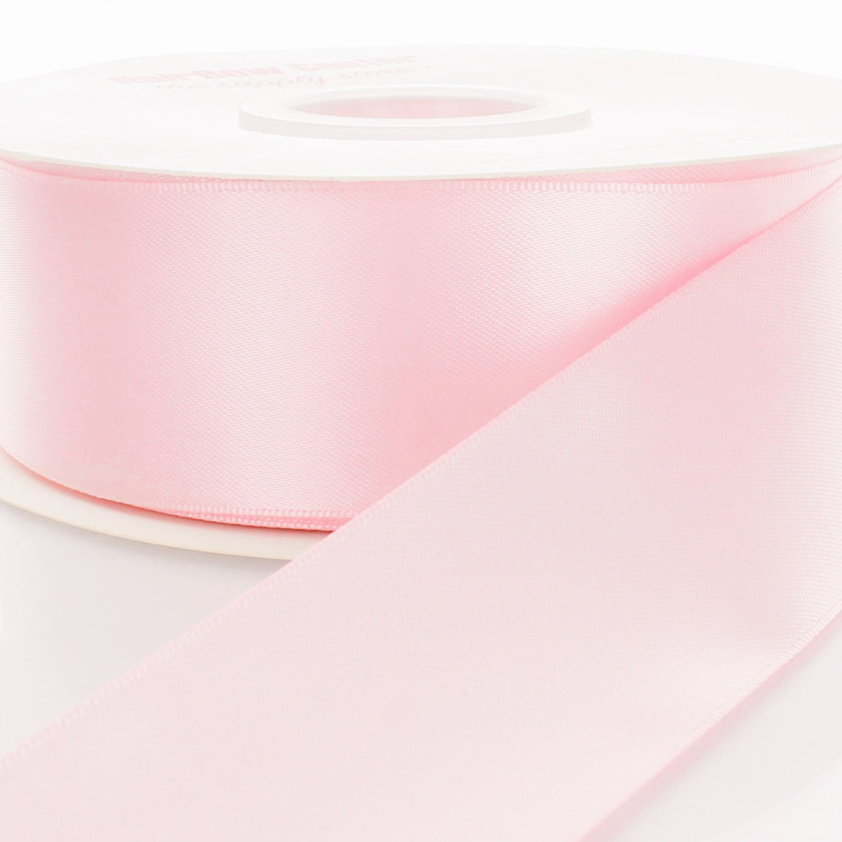 3 inch Light Pink Double Faced Satin Ribbon 100 Yards, Size: 100yds