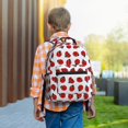 thumbnail image 6 of Rocae Ladybug On Blue Stripes for Comfortable Student Backpack - Lightweight ,Durable School Bag Ideal for Middle School, High School, and College, 6 of 6