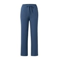 thumbnail image 2 of Futezty Woman Knit Straight Leg Pant Stretch Elastic Waist Petite, 2 of 5