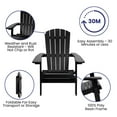 thumbnail image 4 of Flash Furniture Charlestown All-Weather Poly Resin Indoor/Outdoor Folding Adirondack Chair in Black, 4 of 9