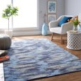 thumbnail image 1 of Mohawk Home Prismatic Warrick Navy Contemporary Striped Precision Printed Area Rug, 5'x8', Navy, 1 of 8