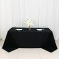 thumbnail image 3 of BalsaCircle 90" x 132" Rectangular Cotton Wedding Tablecloth Linens Black, 3 of 8