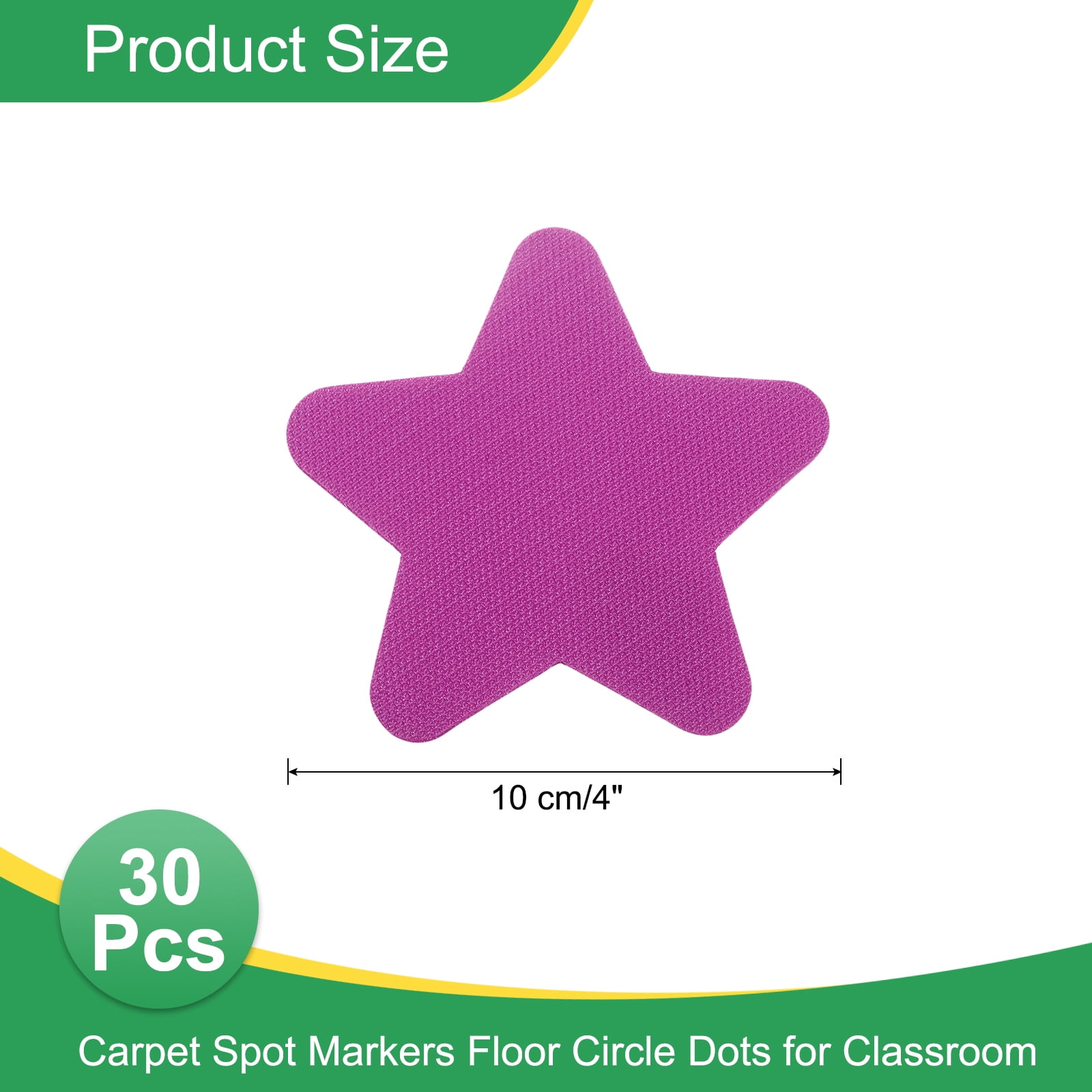 Unique Bargains Carpet Spot Markers Non-Slip Rubber Markers Classroom Pink