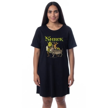

DreamWorks Shrek Womens Donkey Puss in Boots Nightgown Sleep Pajama Shirt (S)