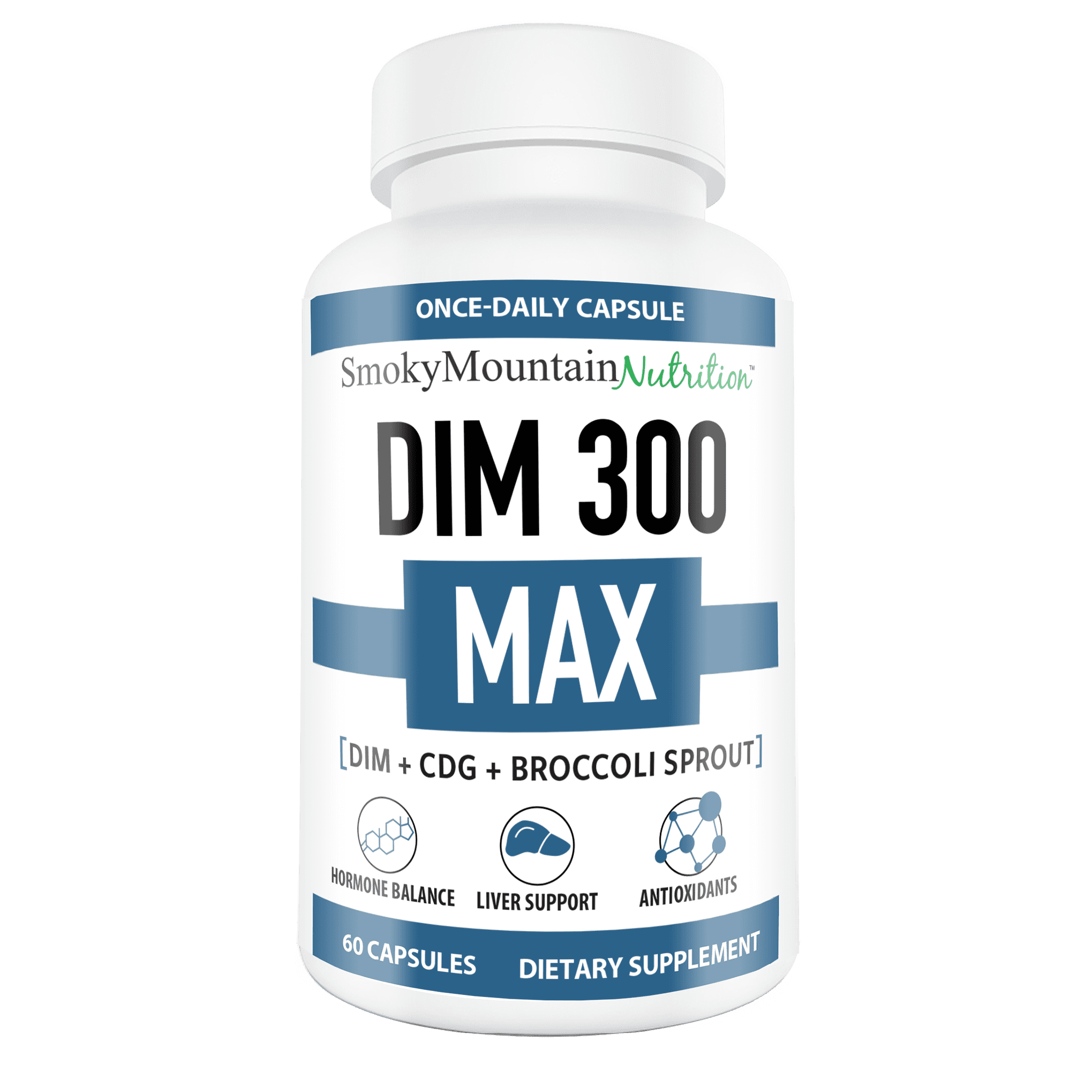 DIM 300mg Supplement Complex (60 Capsules) Diindolylmethane plus