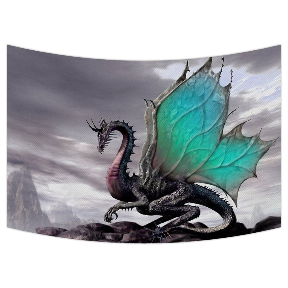 GCKG Ancient Dragon Pattern Tapestry Wall Hanging,Wall Art, Dorm Decor