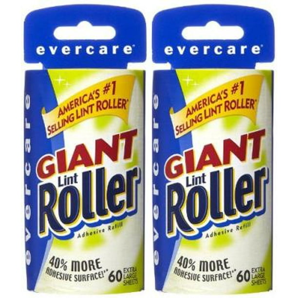 Evercare Home Giant Extreme Lint Roller Refill 60 Sheets, 60.0 CT