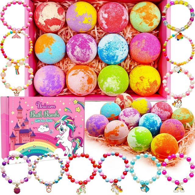 Bombas de baño Phaorui Unicorn con joyas sorpresa de 3 a 8 años